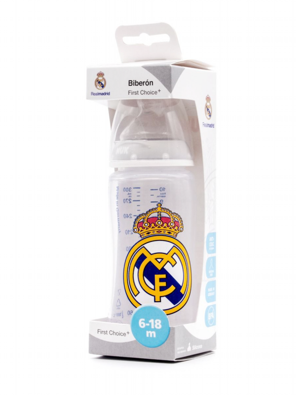 Roche biberon silicona real madrid 6-18 meses 300ml