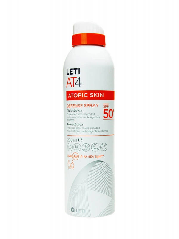 Leti at 4 atopic skin defense spray spf 50+ 200ml