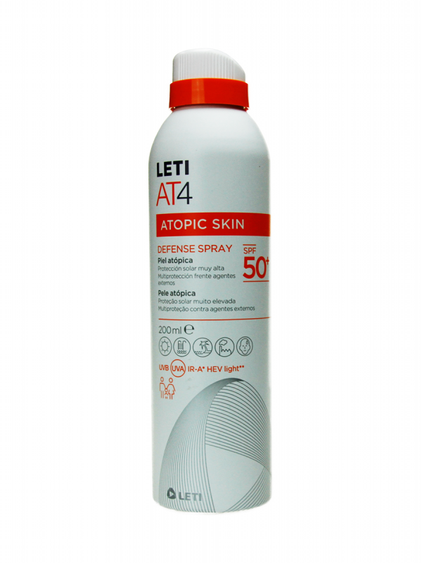 Leti at 4 atopic skin defense spray spf 50+ 200ml