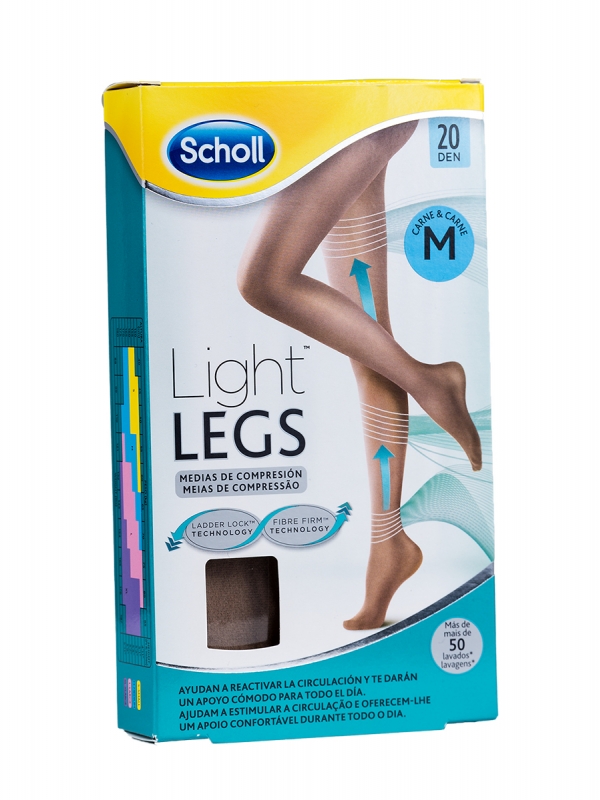 Scholl medias compresivas color carne 20 den talla m