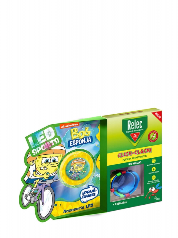 Relec pulsera antimosquitos bob esponja bici