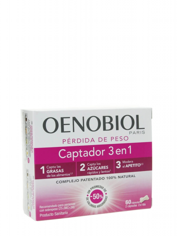 Oenobiol captador 3 en 1 pérdida de peso 60 cápsulas