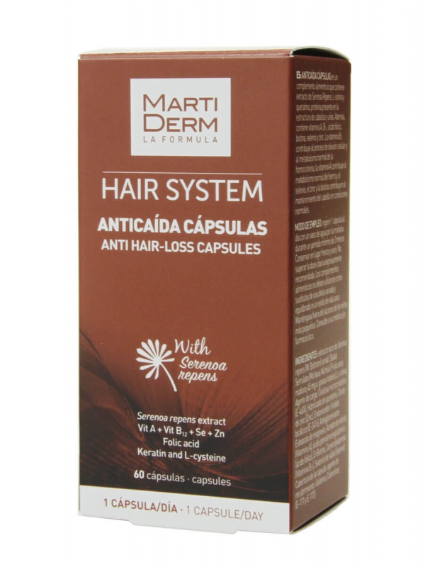 Martiderm ®  hair system cápsulas anticaída 60 cápsulas
