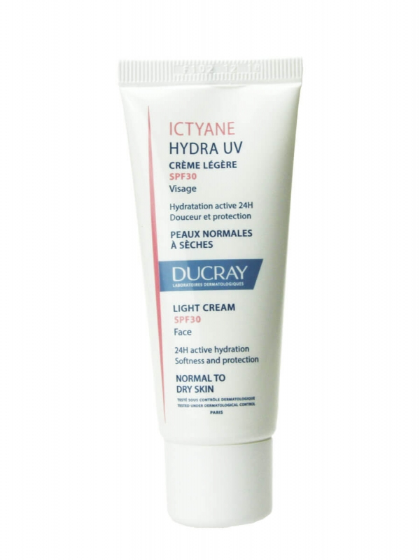Ducray ictyane hydra uv crema ligera spf 30 40 ml