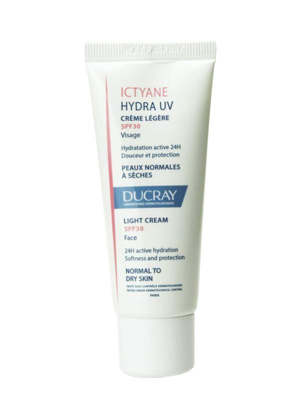 Ducray ictyane hydra uv crema ligera spf 30 40 ml