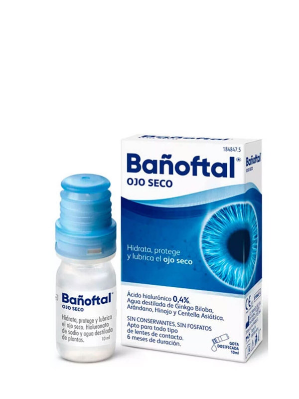 Bañoftal multidosis ojo seco gotas lubricantes 10 ml
