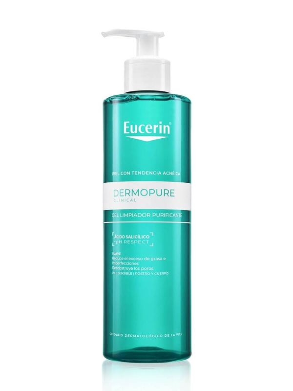 Eucerin dermopure gel limpiador purificante 400ml