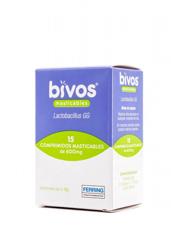 Bivos sabor naranja 15 comprimidos masticables