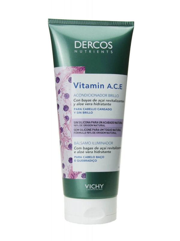 Dercos vitamin a.c.e acondicionador brillo 200 ml