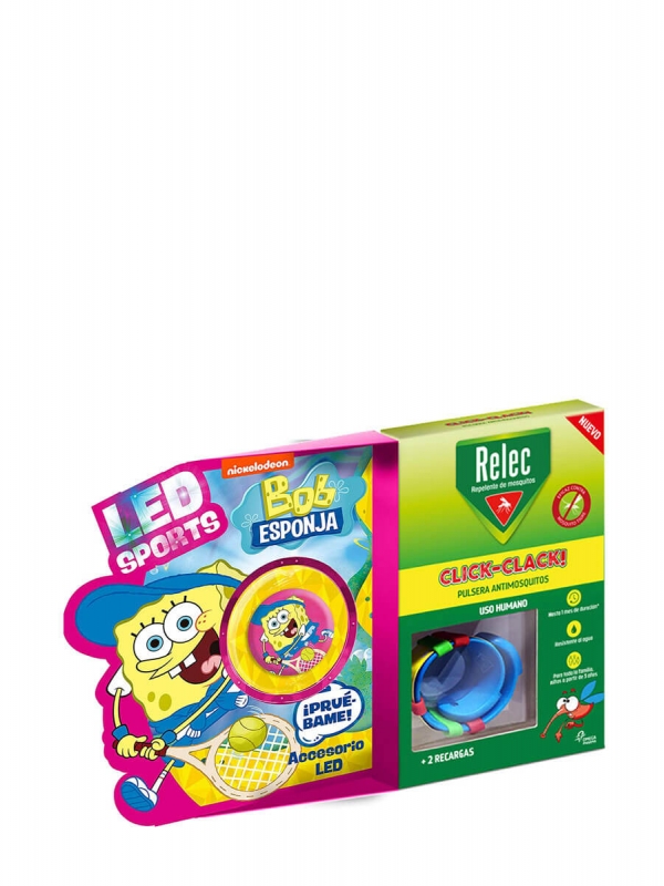 Relec antimosquitos pulsera-reloj sumergible bob esponja tenis