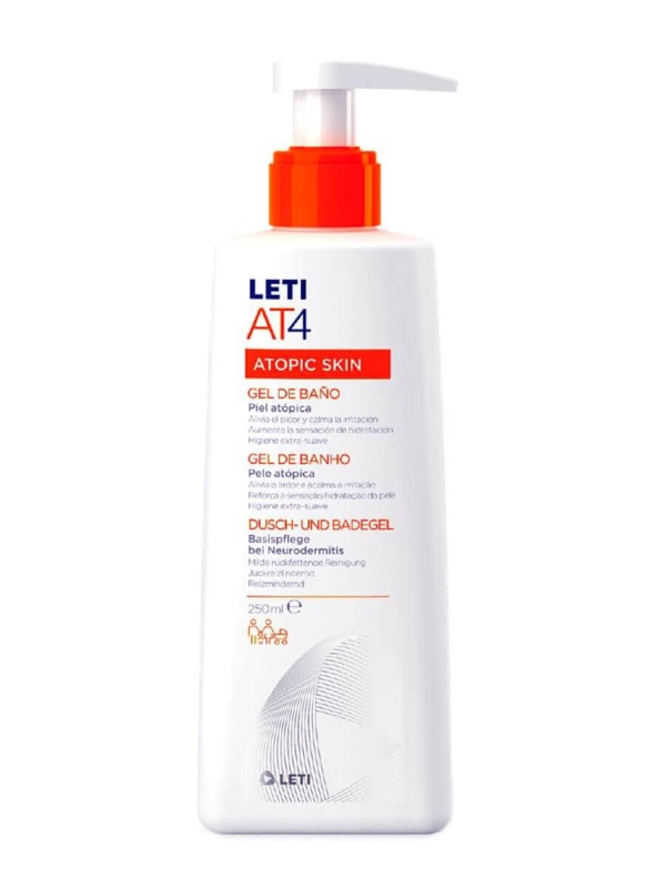 Leti at4 gel de baño piel atópica 250ml