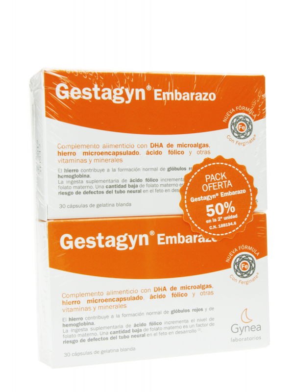Gestagyn embarazo pack duplo 2x30 cápsulas