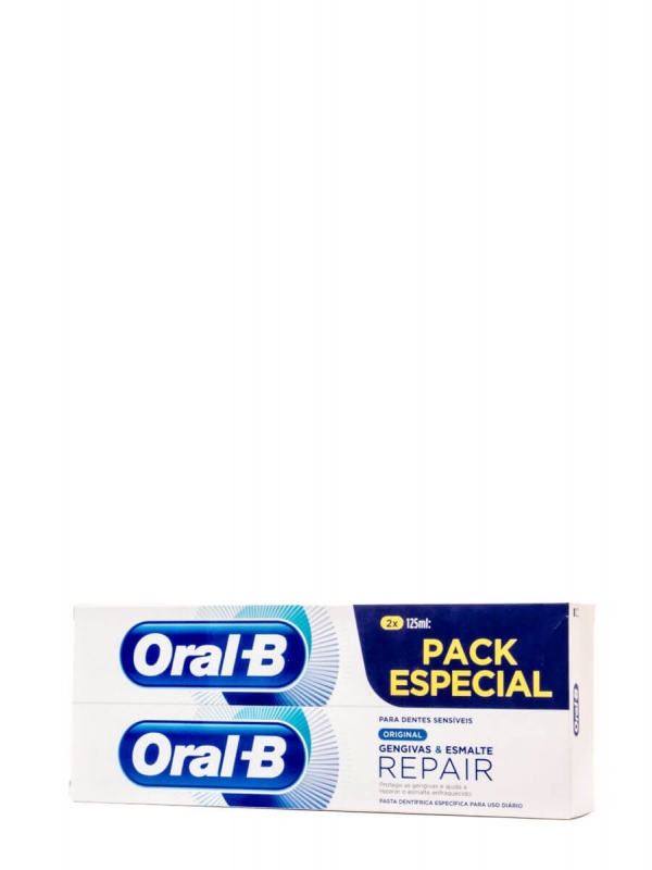 Oral b duplo original pasta encías & esmalte 2x125 ml