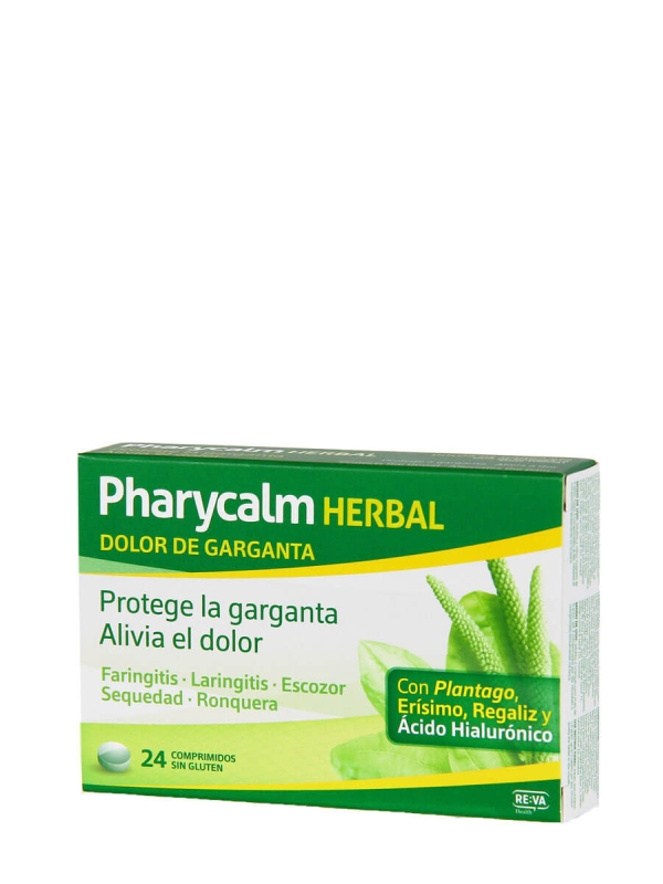 Pharycalm herbal dolor de garganta 24 comprimidos