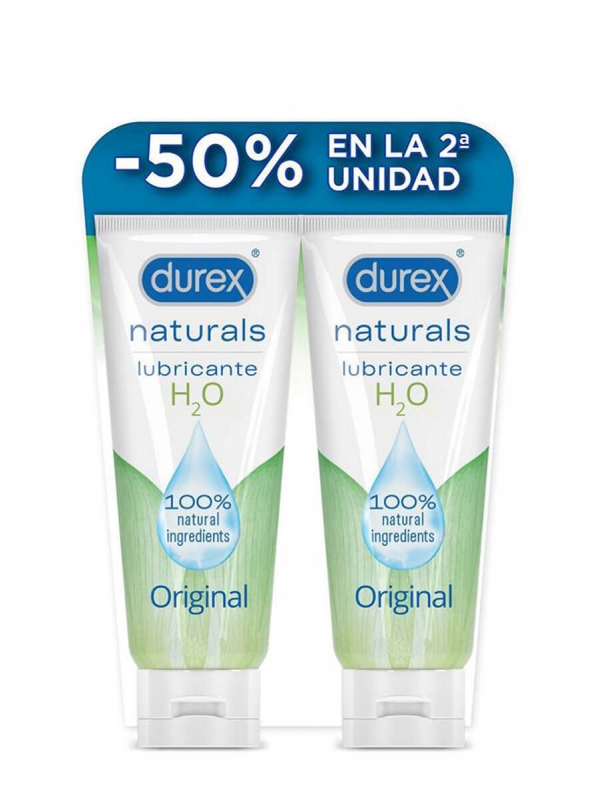 Durex naturals h2o duplo gel lubricante intimo 2x100ml