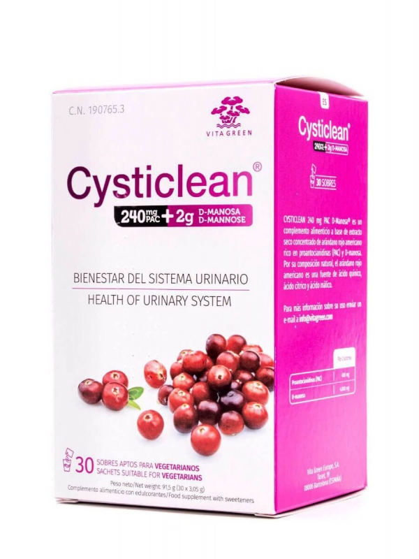 Cysticlean 240 mg pac d-manosa 30 sobres