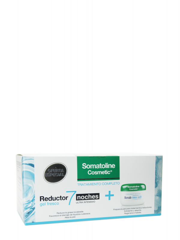 Somatoline pack reductor gel fresco 7 noches + scrub sea salt