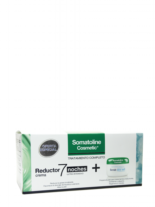 Somatoline pack reductor crema 7 noches + scrub sea salt