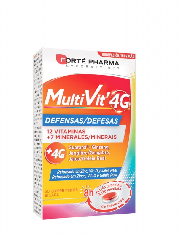 Forte pharma multivit 4g defensas 30 comprimidos