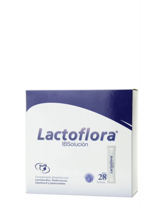 Lactoflora ib solución 28 sticks sabor frambuesa