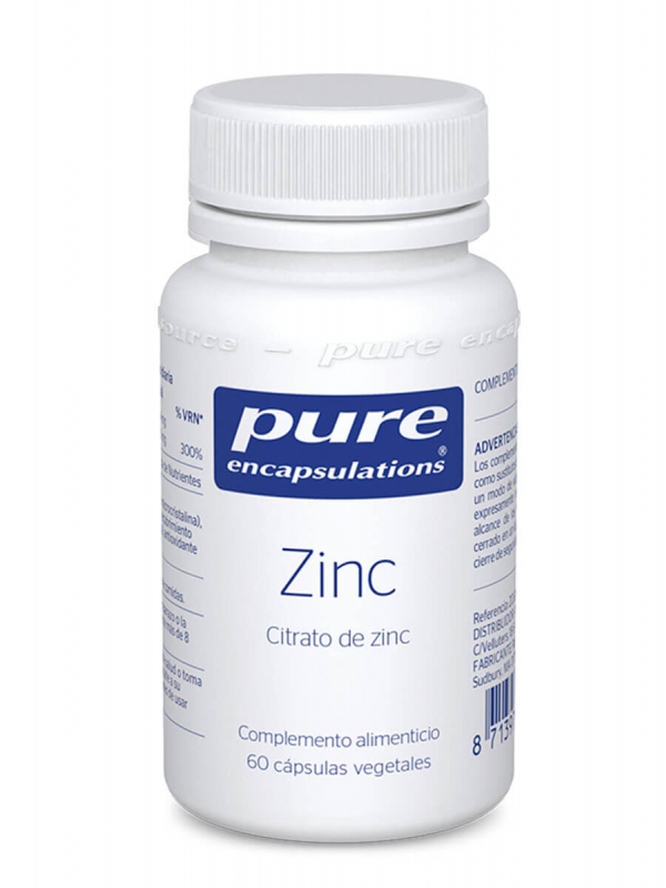 Pure encapsulations zinc 60 cápsulas