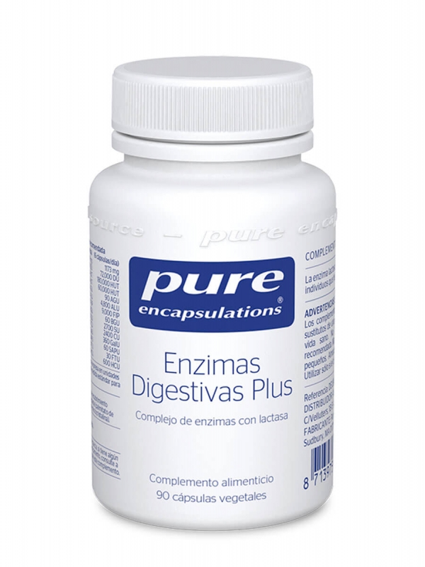 Pure encapsulations enzimas digestivas plus 90 cápsulas