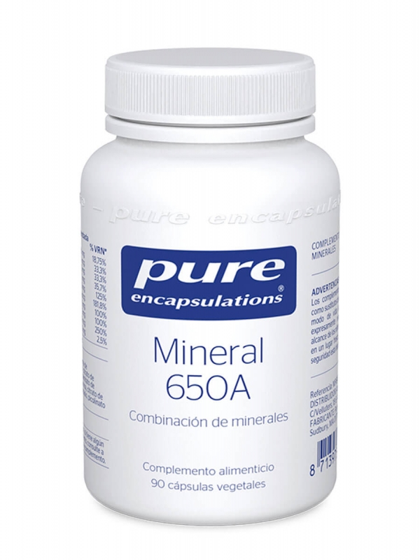 Pure encapsulations mineral 650a 90 capsulas