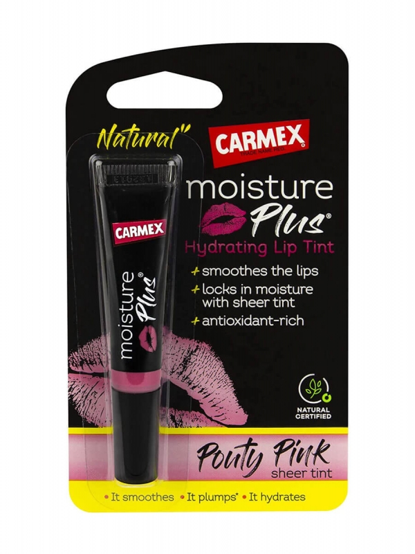 Carmex moisture plus hidratante con color pink 3.8 gr