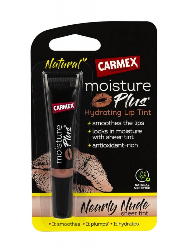 Carmex moisture plus hidratante con color nude 3.8 gr