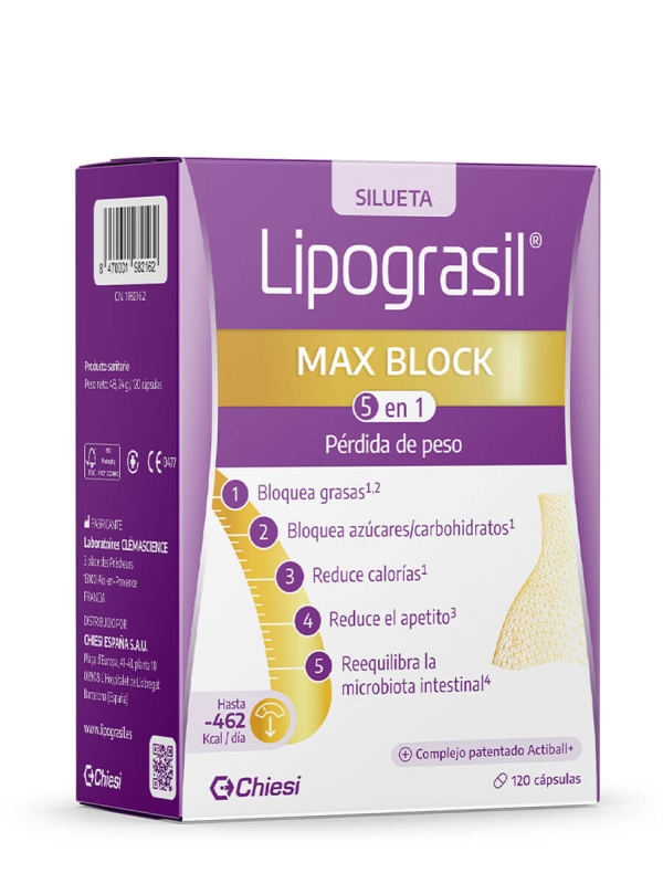 Lipograsil max block 5 en 1 120 cápsulas