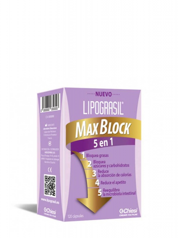 Lipograsil max block 5 en 1 120 cápsulas