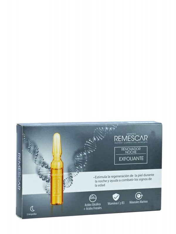 Remescar renovador noche exfoliante 5 ampollas