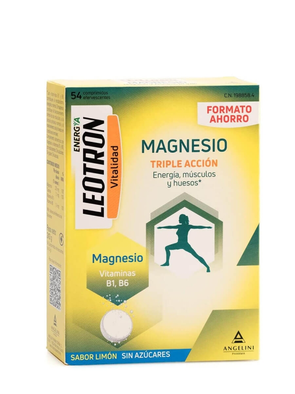 Leotron magnesio sabor limón 54 comprimidos efervescentes
