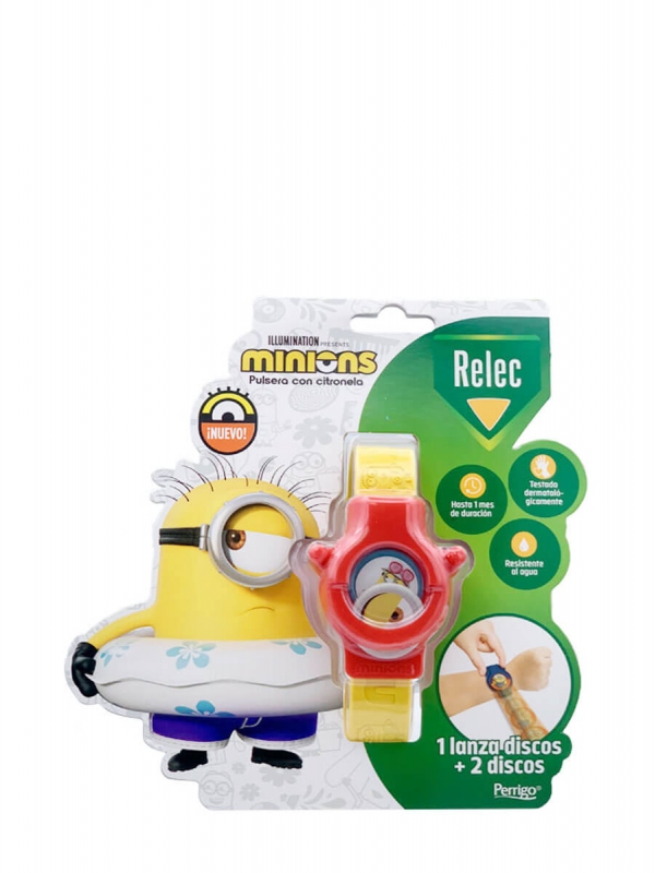 Relec pulsera niños minions roja