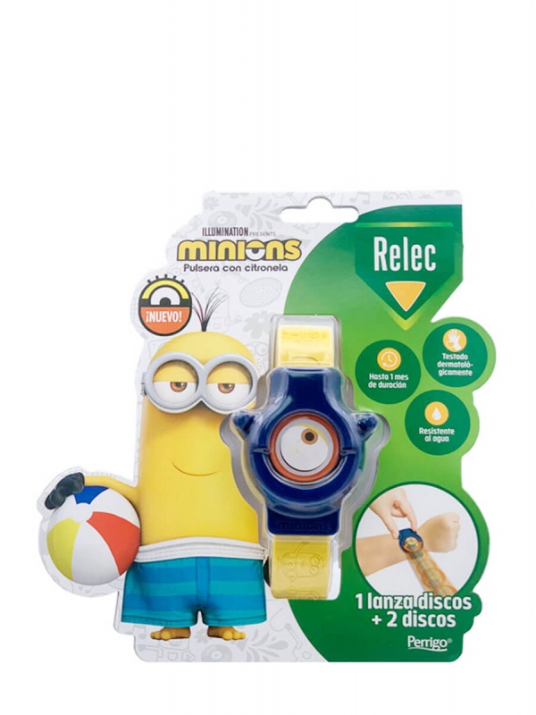 Relec pulsera niños minions azul