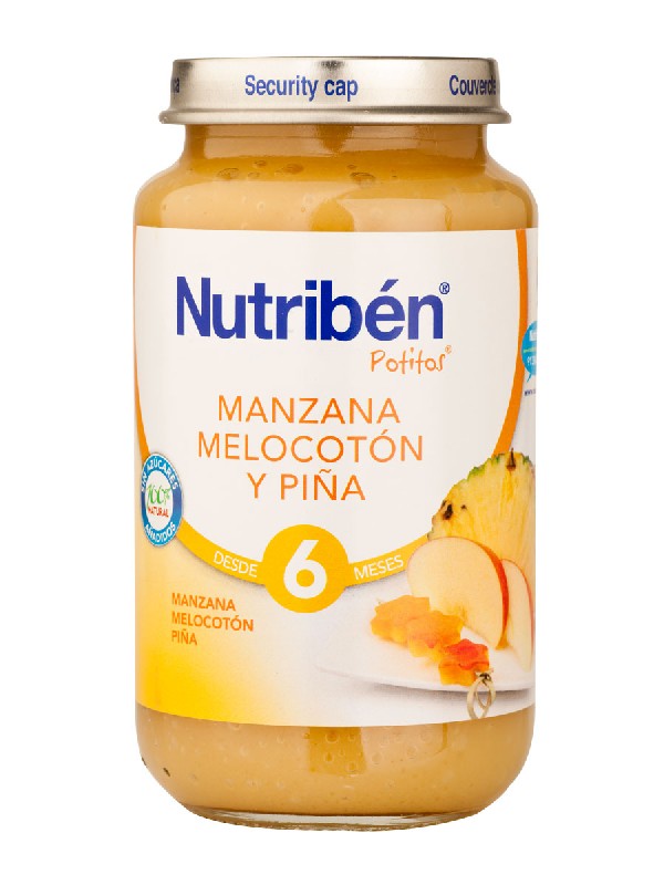 Nutriben manzana, melocotón y piña 250 gr