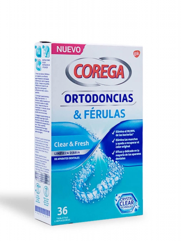 Corega ortodoncias & férulas 36 tabletas