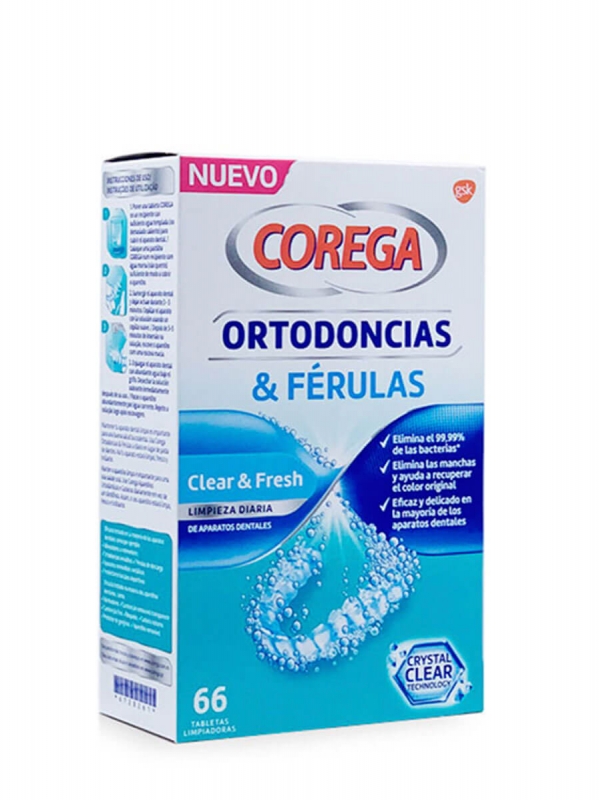 Corega ortodoncias & férulas 66 tabletas