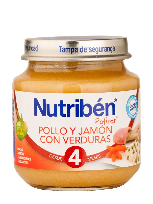 Nutriben pollo jamon verdura 130 gr