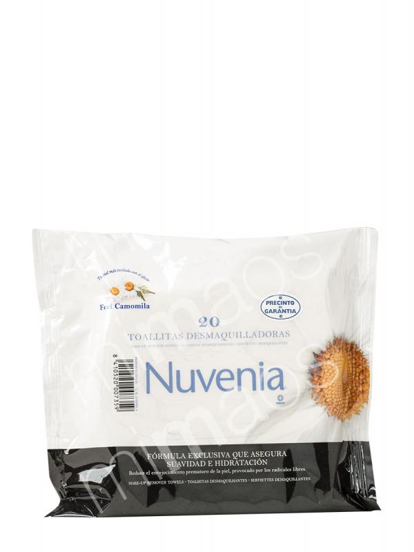 Nuvenia toallitas desmaquilladoras 20 unidades