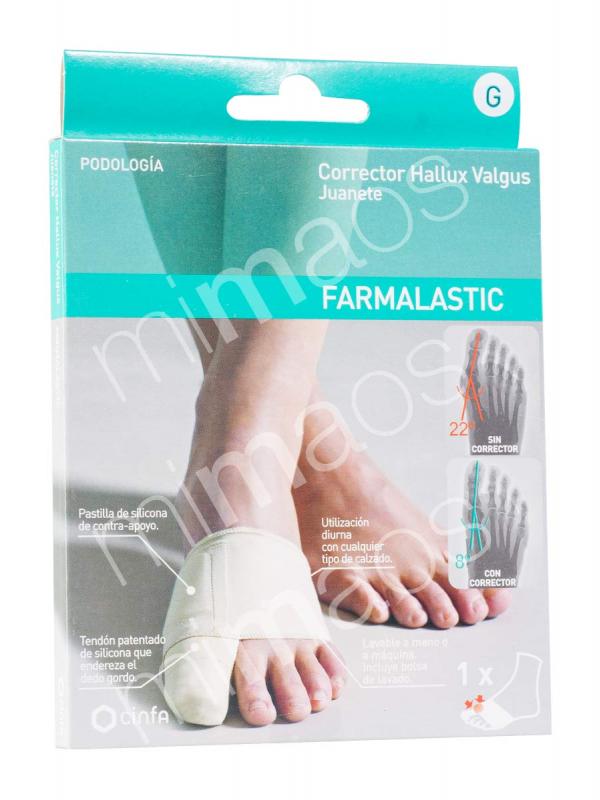 Corrector juanete farmalastic talla grande