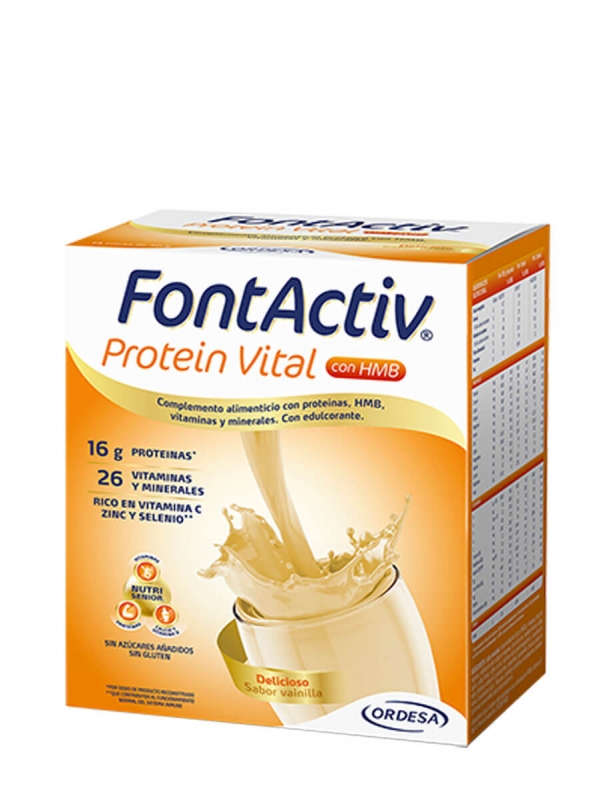 Fontactiv protein vital sabor vainilla 14 sobres x 30gr