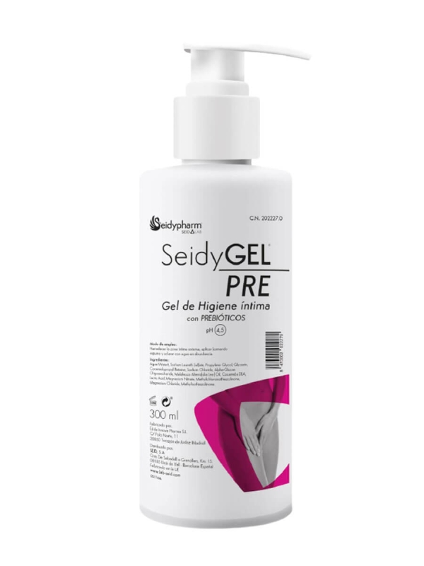 Seidygel pre gel higiene íntima con prebióticos 300 ml