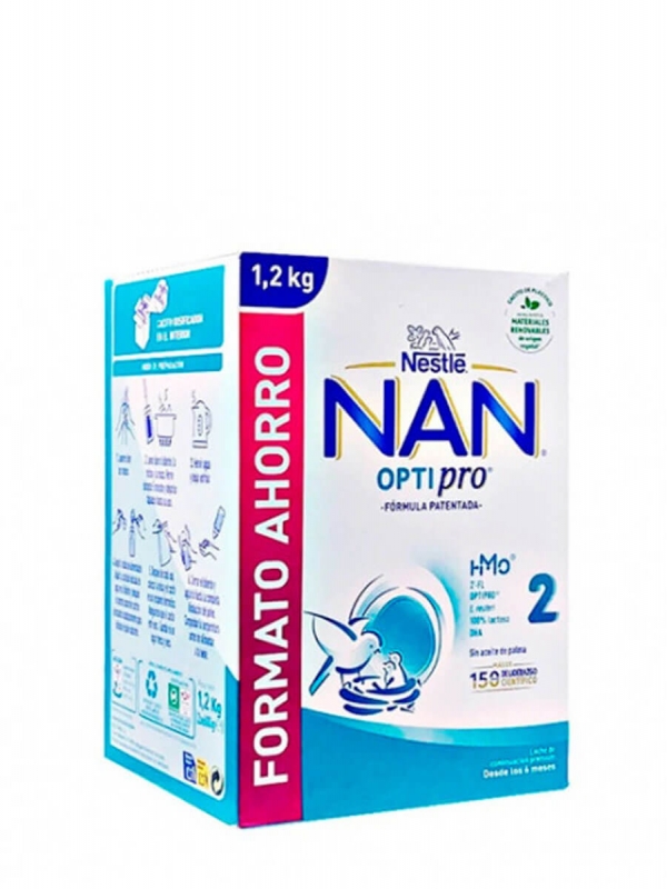 Nestle nan optipro 2 leche de continuación 2x600 gr