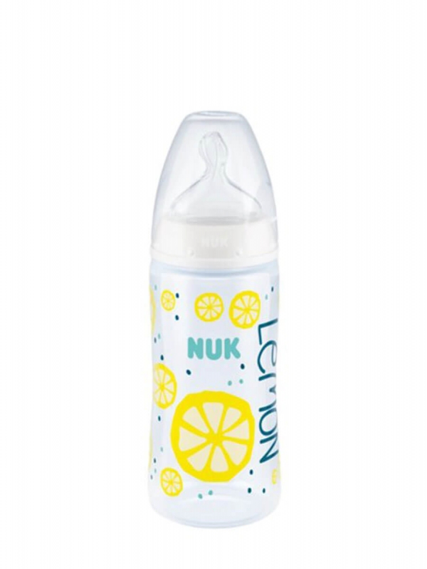 Nuk biberón tetina anatómica m 0-6 meses frutas 300ml