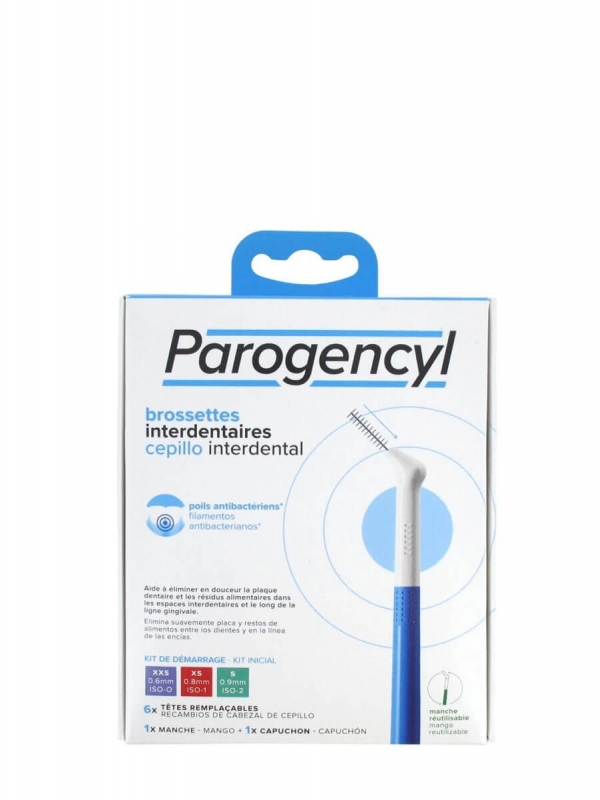 Parogencyl interdental kit de inicio 1 mango+ 6 recambios