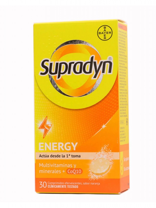 Supradyn ® energy sabor naranja 30 comprimidos efervescentes