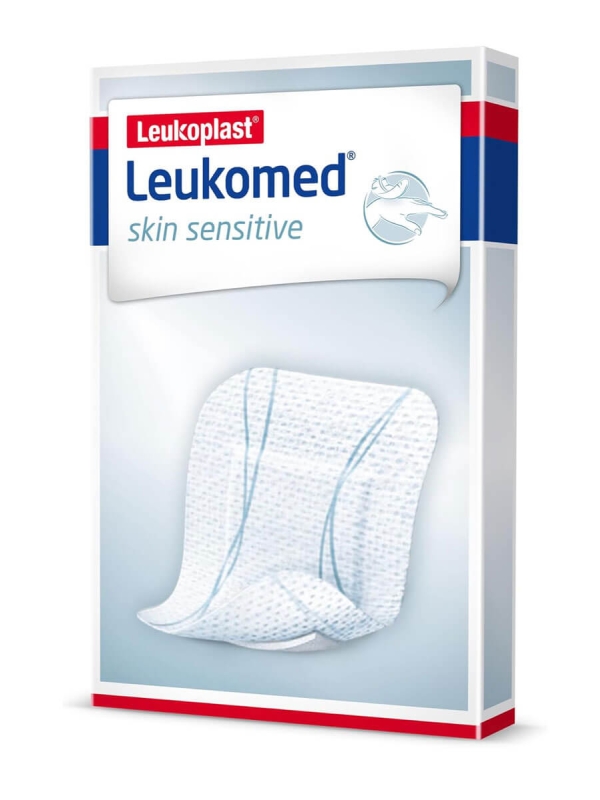 Leukomed skin sensitive aposito 5x7.2cm 5 unidades