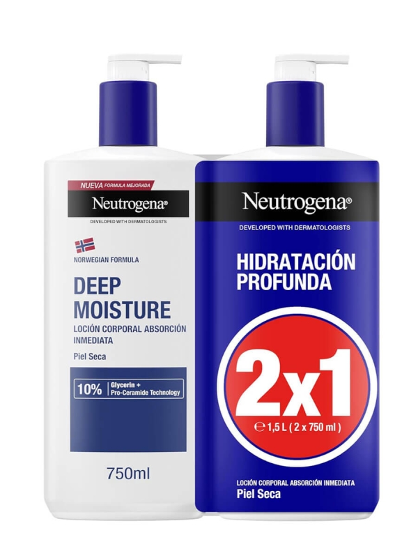 Neutrogena hidratación profunda loción corporal 2x750 ml