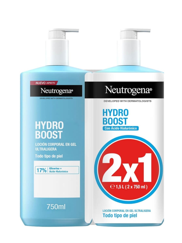 Neutrogena hydro boost loción corporal en gel 2x750ml